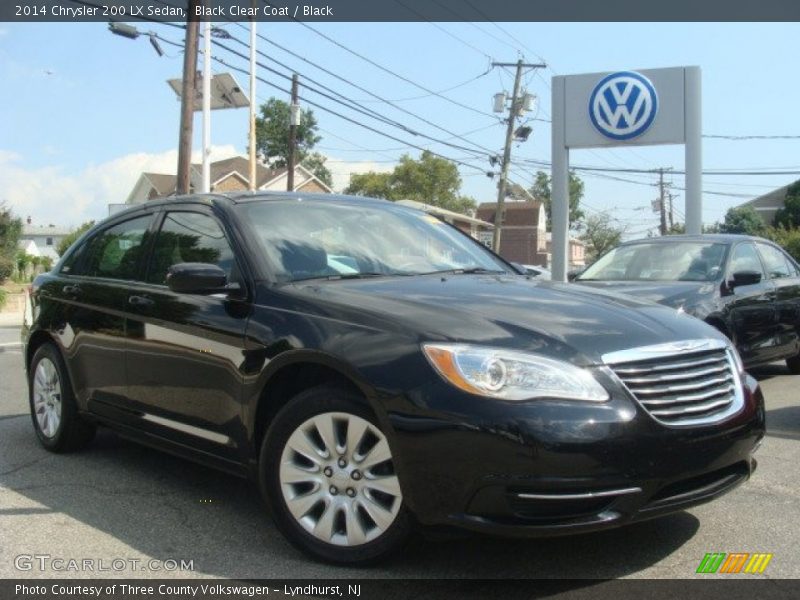 Black Clear Coat / Black 2014 Chrysler 200 LX Sedan