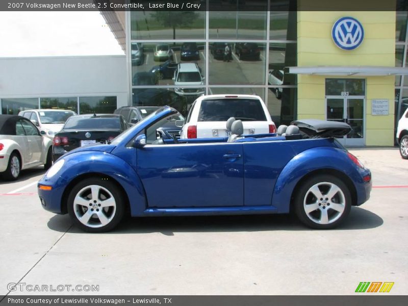 Laser Blue / Grey 2007 Volkswagen New Beetle 2.5 Convertible