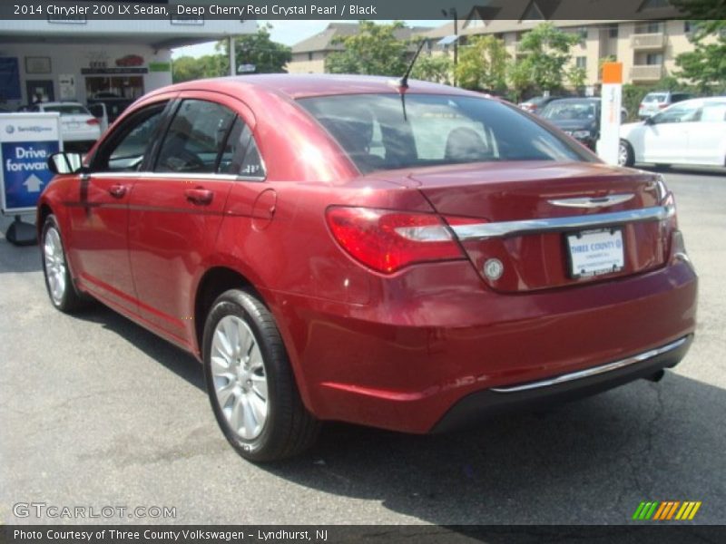 Deep Cherry Red Crystal Pearl / Black 2014 Chrysler 200 LX Sedan