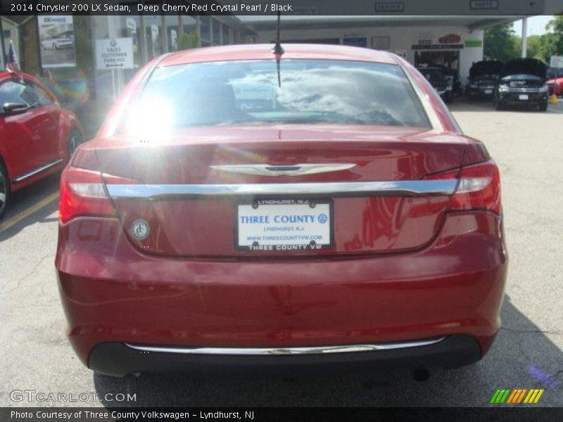 Deep Cherry Red Crystal Pearl / Black 2014 Chrysler 200 LX Sedan