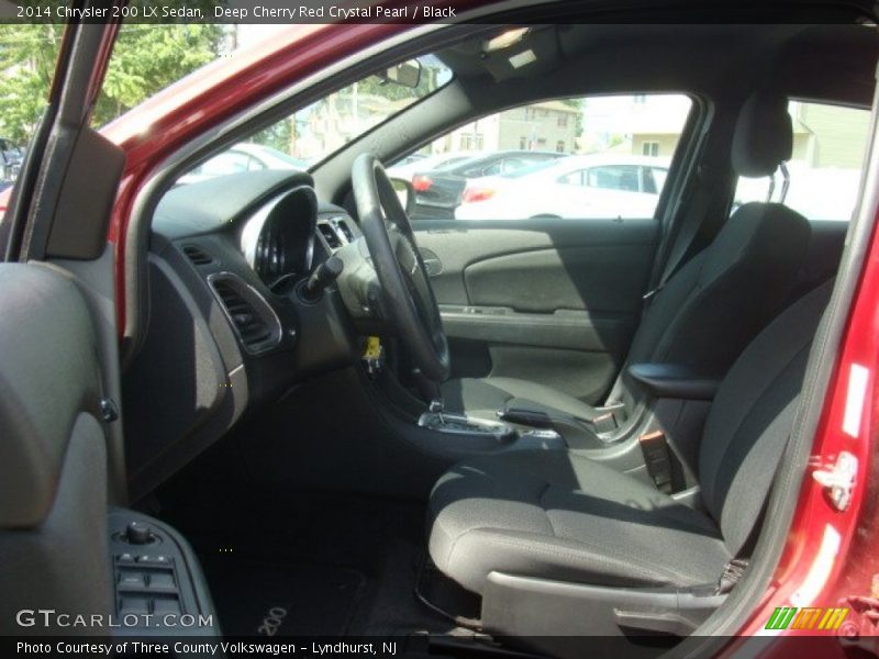 Deep Cherry Red Crystal Pearl / Black 2014 Chrysler 200 LX Sedan