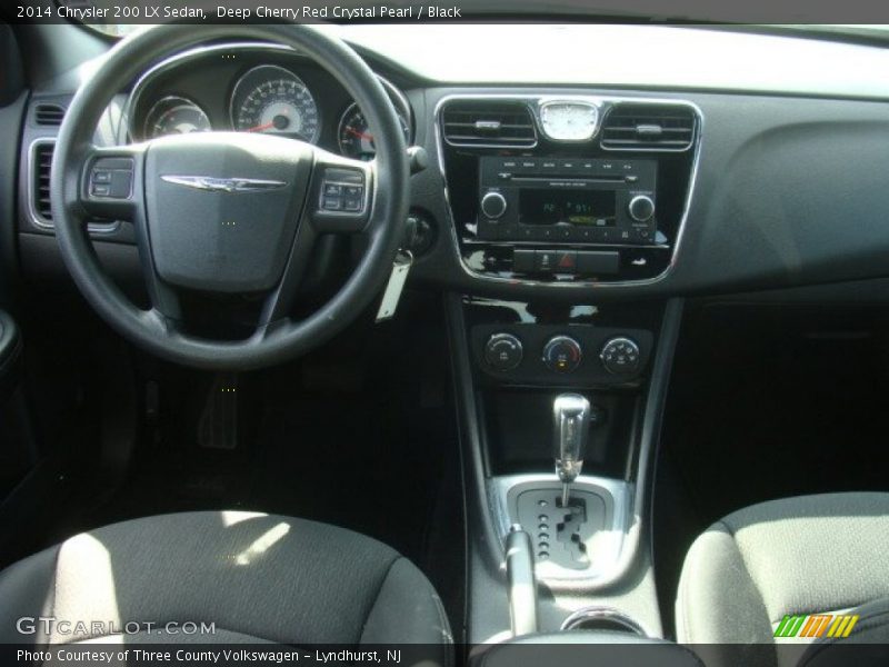 Deep Cherry Red Crystal Pearl / Black 2014 Chrysler 200 LX Sedan