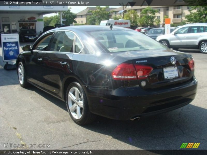 Black / Cornsilk Beige 2012 Volkswagen Passat 2.5L SE