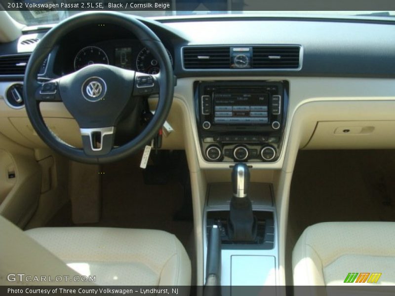 Black / Cornsilk Beige 2012 Volkswagen Passat 2.5L SE