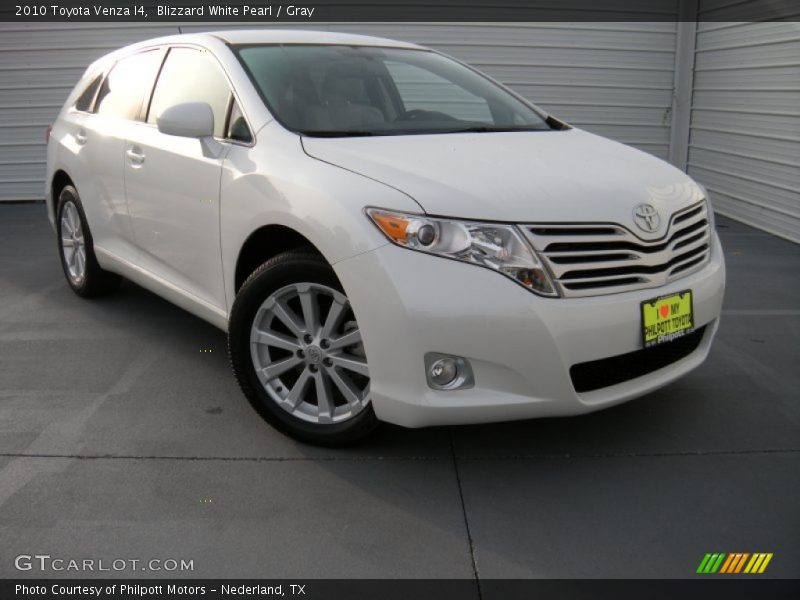 Blizzard White Pearl / Gray 2010 Toyota Venza I4