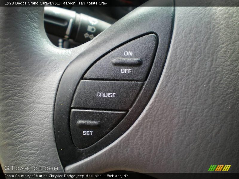 Maroon Pearl / Slate Gray 1998 Dodge Grand Caravan SE