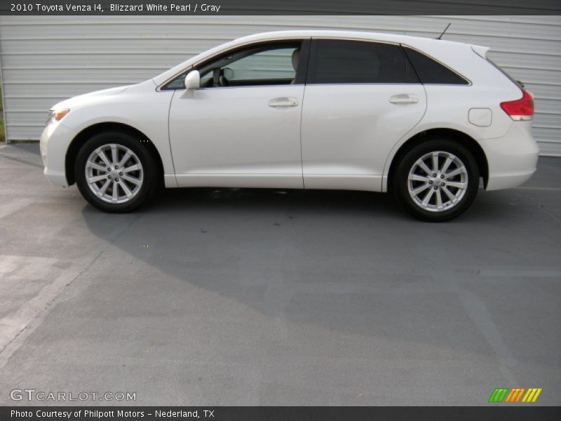 Blizzard White Pearl / Gray 2010 Toyota Venza I4