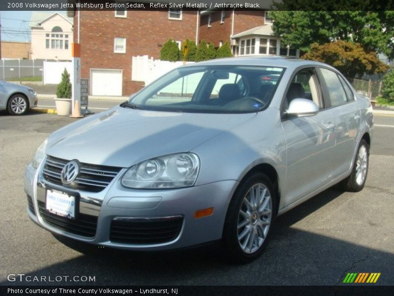 Reflex Silver Metallic / Anthracite Black 2008 Volkswagen Jetta Wolfsburg Edition Sedan