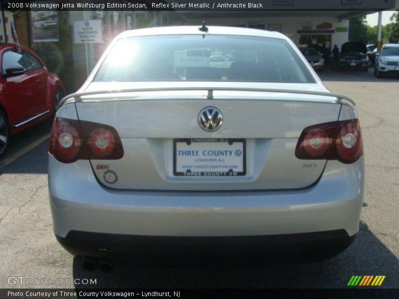 Reflex Silver Metallic / Anthracite Black 2008 Volkswagen Jetta Wolfsburg Edition Sedan