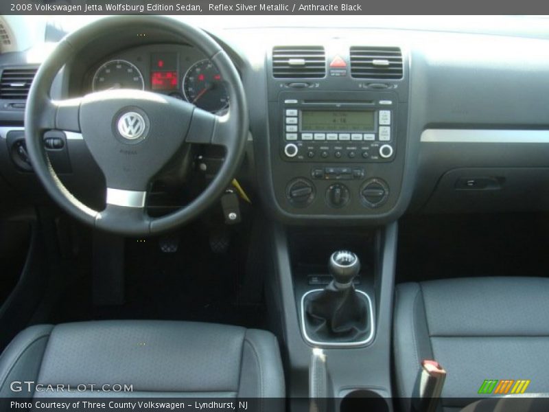 Reflex Silver Metallic / Anthracite Black 2008 Volkswagen Jetta Wolfsburg Edition Sedan