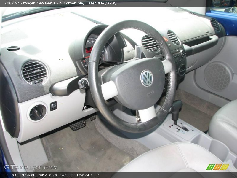 Laser Blue / Grey 2007 Volkswagen New Beetle 2.5 Convertible