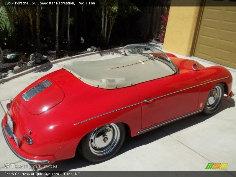 Red / Tan 1957 Porsche 356 Speedster Recreation
