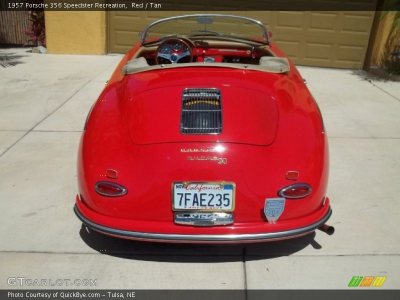 Red / Tan 1957 Porsche 356 Speedster Recreation