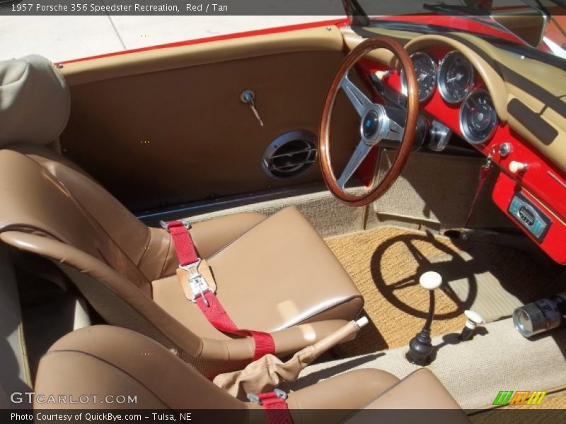 Red / Tan 1957 Porsche 356 Speedster Recreation