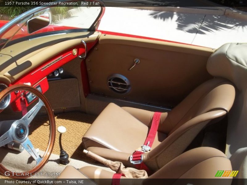 Red / Tan 1957 Porsche 356 Speedster Recreation