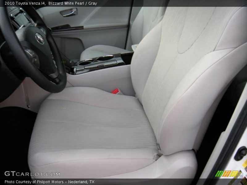 Blizzard White Pearl / Gray 2010 Toyota Venza I4