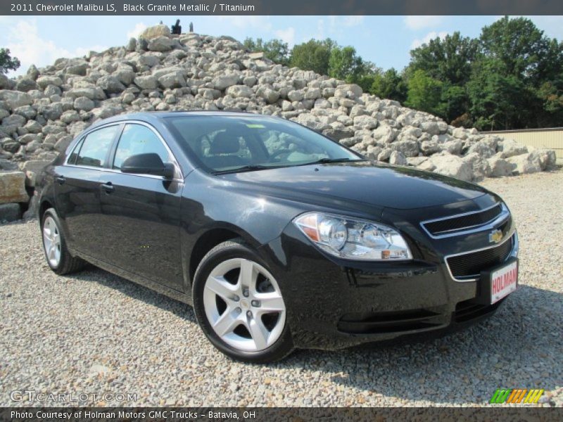 Black Granite Metallic / Titanium 2011 Chevrolet Malibu LS