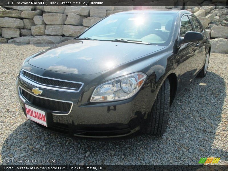 Black Granite Metallic / Titanium 2011 Chevrolet Malibu LS