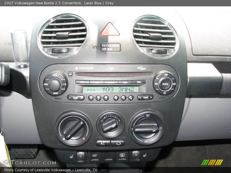 Laser Blue / Grey 2007 Volkswagen New Beetle 2.5 Convertible