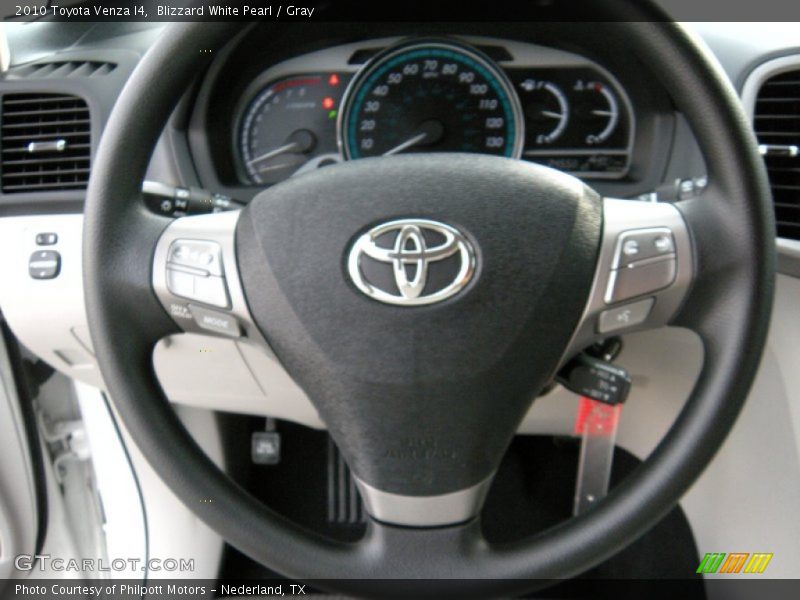 Blizzard White Pearl / Gray 2010 Toyota Venza I4