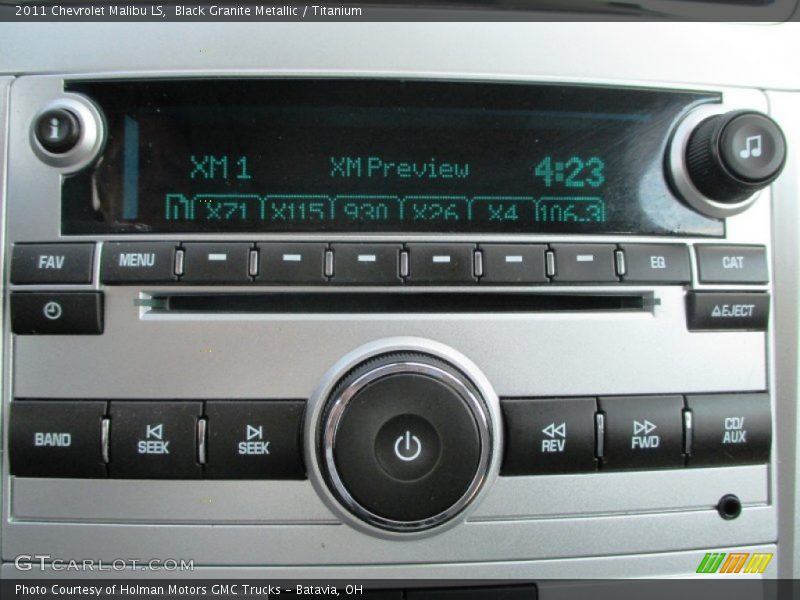 Black Granite Metallic / Titanium 2011 Chevrolet Malibu LS