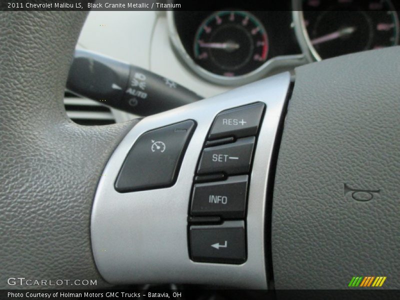 Black Granite Metallic / Titanium 2011 Chevrolet Malibu LS