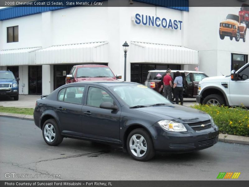 Slate Metallic / Gray 2008 Chevrolet Cobalt LS Sedan