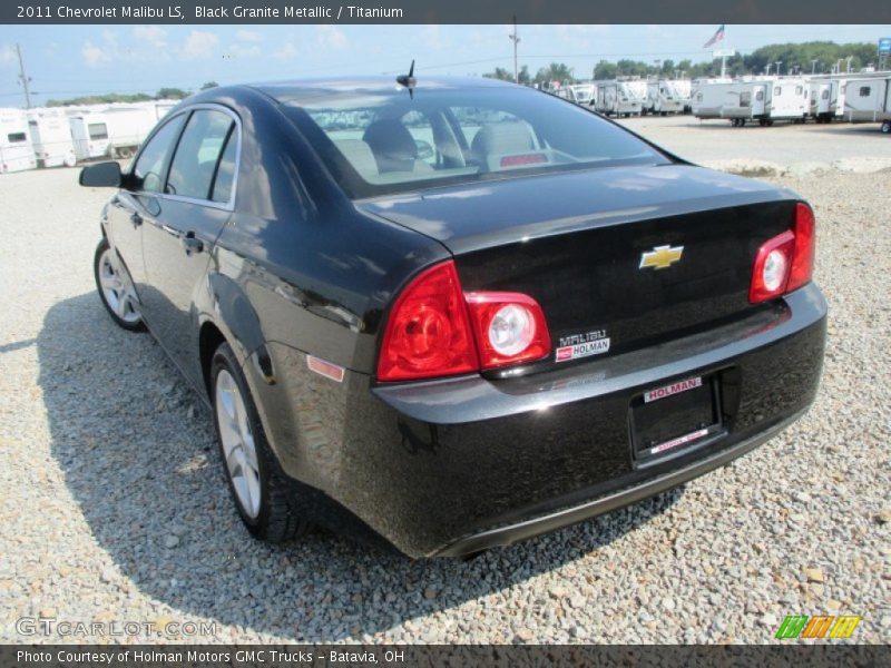 Black Granite Metallic / Titanium 2011 Chevrolet Malibu LS