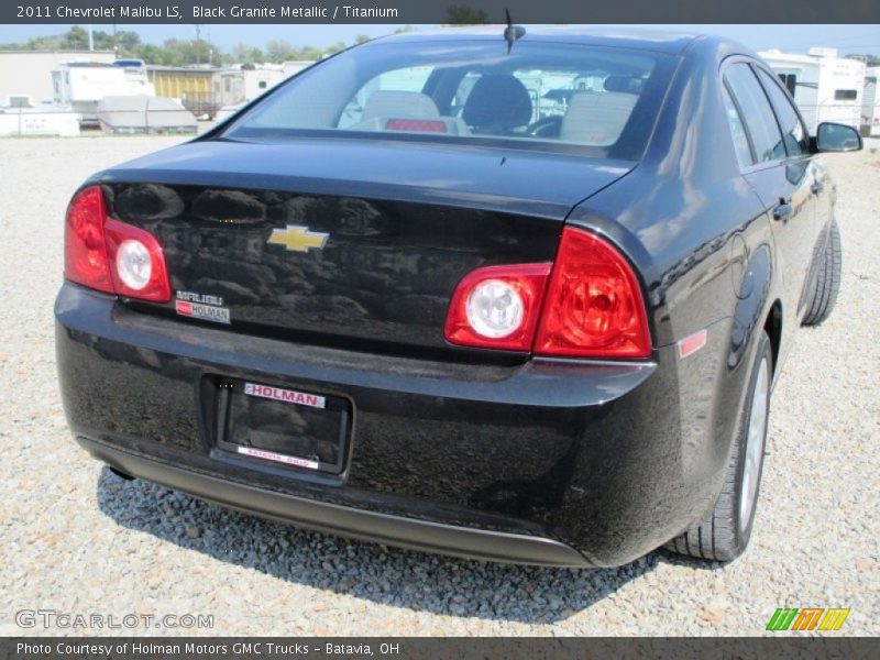 Black Granite Metallic / Titanium 2011 Chevrolet Malibu LS