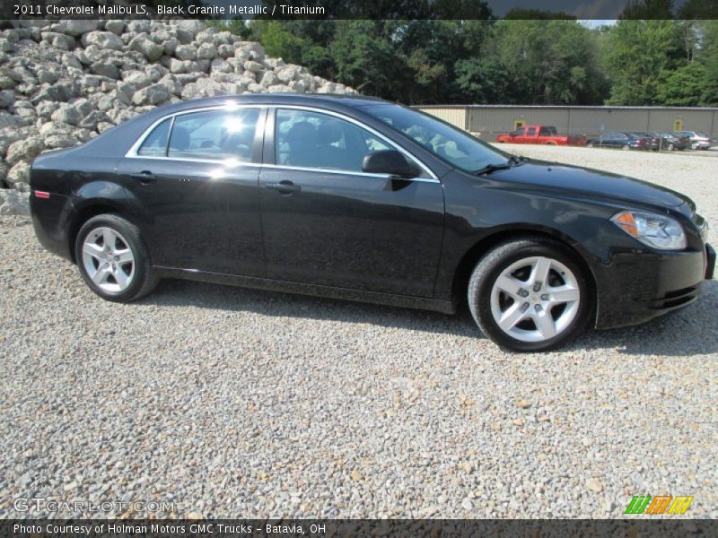 Black Granite Metallic / Titanium 2011 Chevrolet Malibu LS