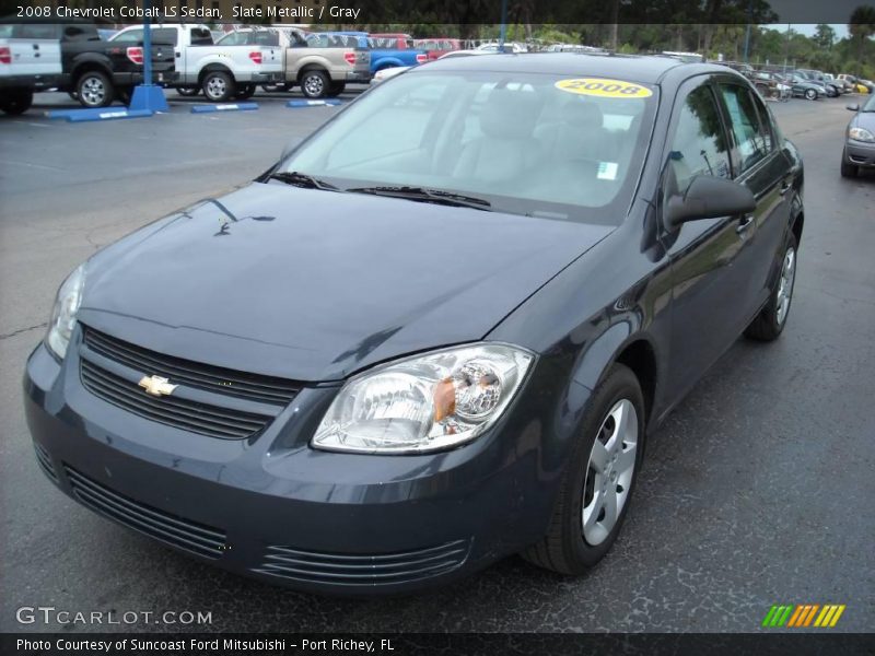 Slate Metallic / Gray 2008 Chevrolet Cobalt LS Sedan