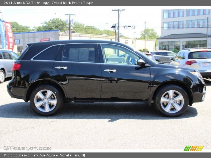 Crystal Black Pearl / Taupe 2011 Acura MDX Technology