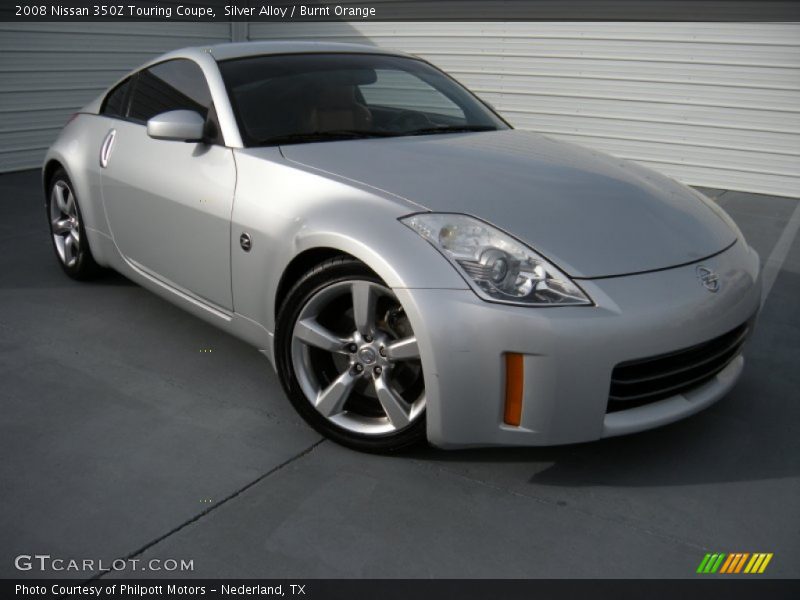 Silver Alloy / Burnt Orange 2008 Nissan 350Z Touring Coupe