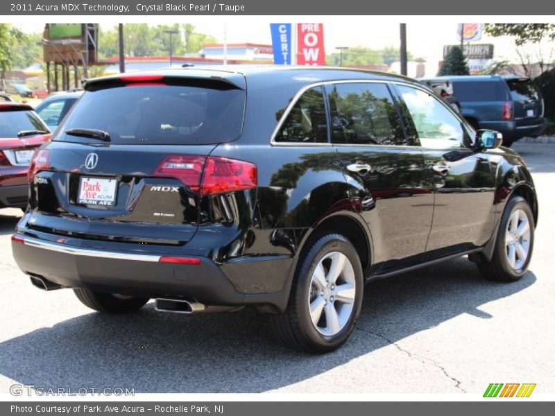 Crystal Black Pearl / Taupe 2011 Acura MDX Technology