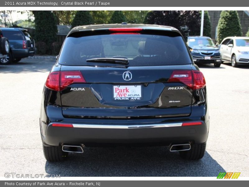 Crystal Black Pearl / Taupe 2011 Acura MDX Technology