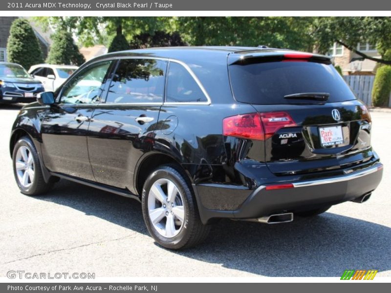 Crystal Black Pearl / Taupe 2011 Acura MDX Technology