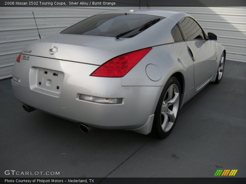 Silver Alloy / Burnt Orange 2008 Nissan 350Z Touring Coupe