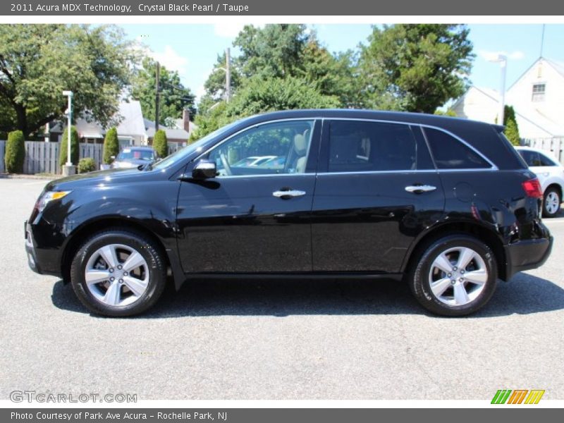 Crystal Black Pearl / Taupe 2011 Acura MDX Technology