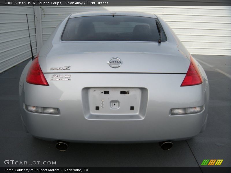 Silver Alloy / Burnt Orange 2008 Nissan 350Z Touring Coupe