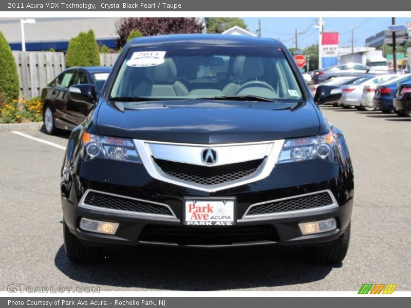 Crystal Black Pearl / Taupe 2011 Acura MDX Technology