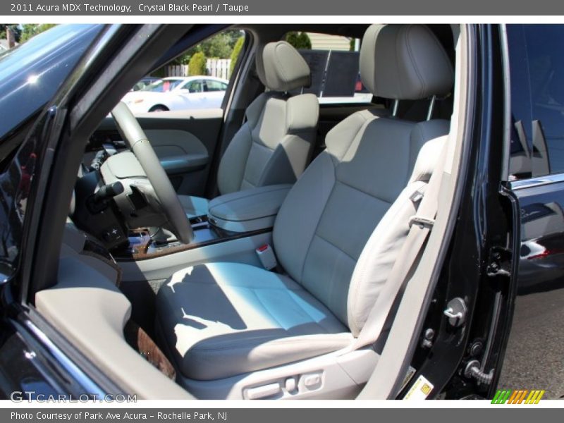 Crystal Black Pearl / Taupe 2011 Acura MDX Technology
