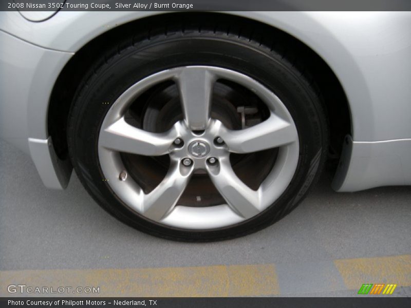Silver Alloy / Burnt Orange 2008 Nissan 350Z Touring Coupe