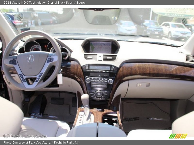 Crystal Black Pearl / Taupe 2011 Acura MDX Technology