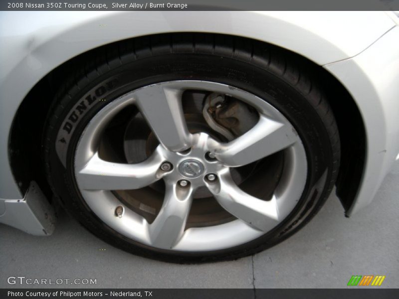 Silver Alloy / Burnt Orange 2008 Nissan 350Z Touring Coupe