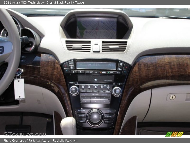 Crystal Black Pearl / Taupe 2011 Acura MDX Technology