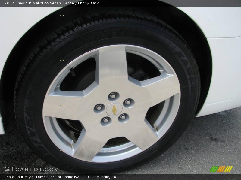 White / Ebony Black 2007 Chevrolet Malibu SS Sedan