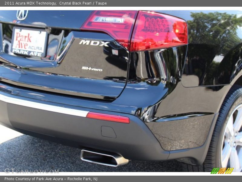 Crystal Black Pearl / Taupe 2011 Acura MDX Technology