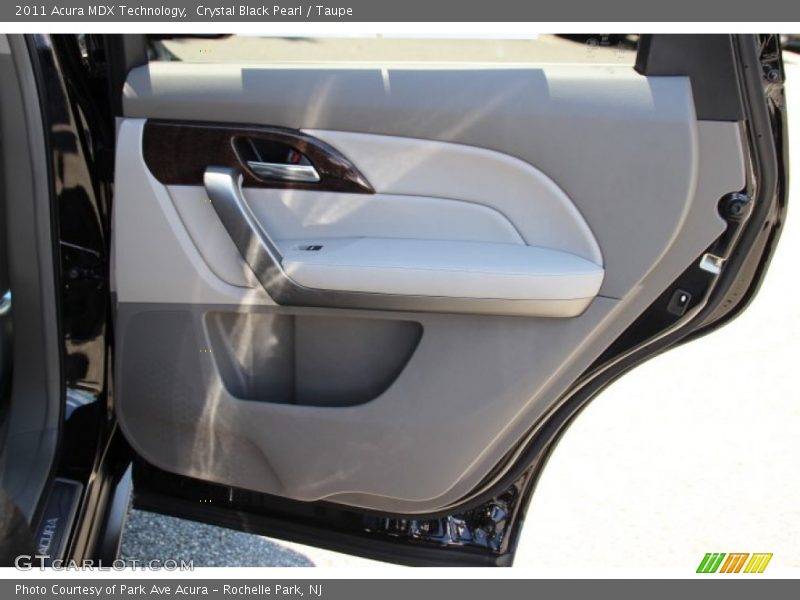 Crystal Black Pearl / Taupe 2011 Acura MDX Technology