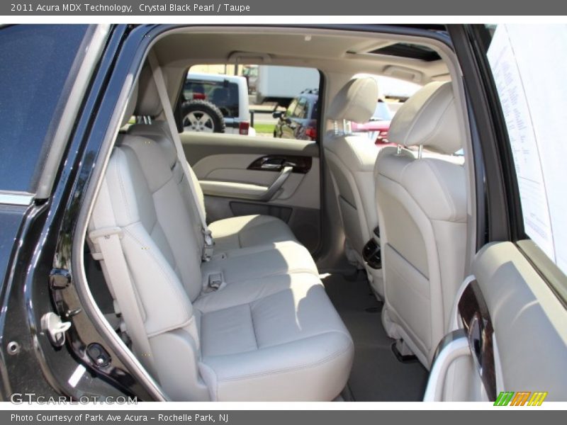 Crystal Black Pearl / Taupe 2011 Acura MDX Technology