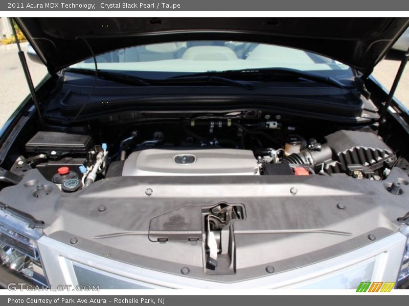 Crystal Black Pearl / Taupe 2011 Acura MDX Technology
